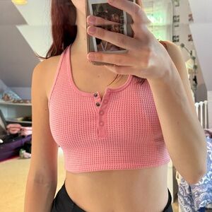 Aerie pink sports bra